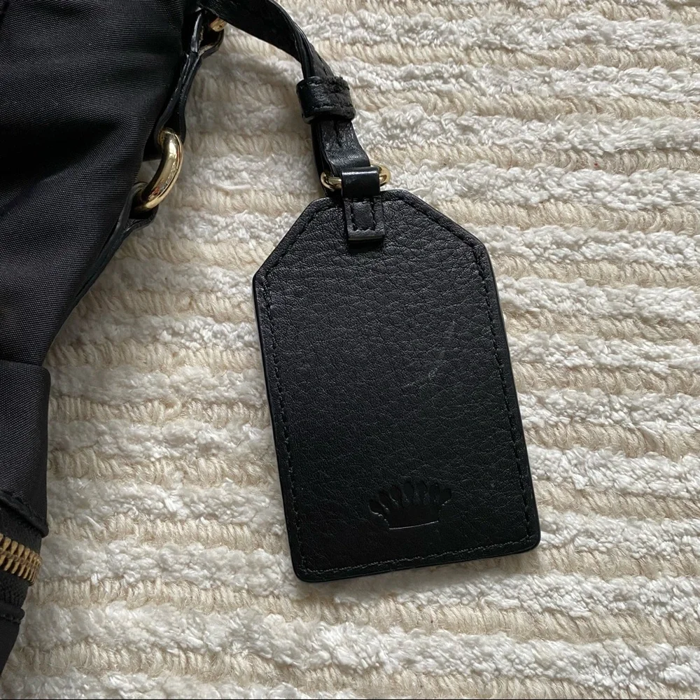 Juicy Couture black nylon hobo purse